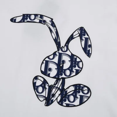 Футболка Dior With A Rabbit Logo "White" фото № 2