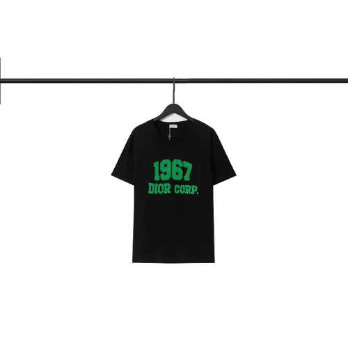 Футболка Dior With An Inscription In Green "Black"