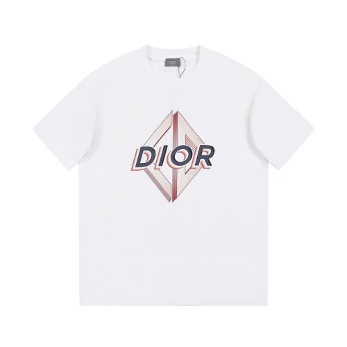 Футболка Dior With The Brand Abbreviation "White"
