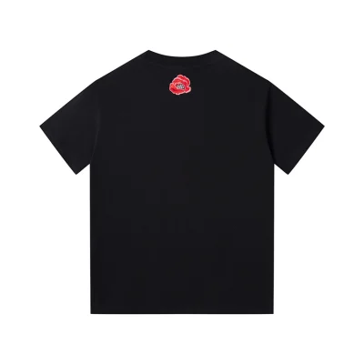 Футболка Dolce Gabbana With Monogram And Flowers "Black" фото № 2