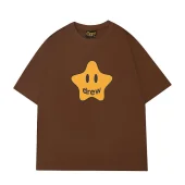 Футболка Drew House Smiley Face In The Form Of A Star "Brown"