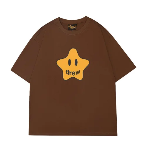Футболка Drew House Smiley Face In The Form Of A Star "Brown"