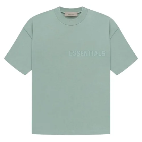 Футболка Fear Of God With Black Patch On The Back - Logo "Blue"