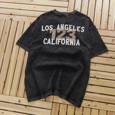 Футболка Fear Of God Los Angeles California 123 "Black" фото № 4