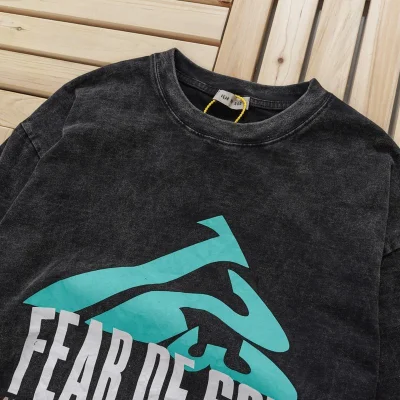 Футболка Fear Of God Los Angeles California 123 "Black" фото № 5