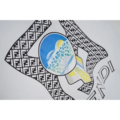 Футболка Fendi Man With Sunglasses And Tie On Logo Background "White" фото № 6 Футболка Fendi Man With Sunglasses And Tie On Logo Background "White" фото № 6