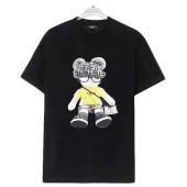 Футболка Fendi Bear With Glasses And Cap "Black"