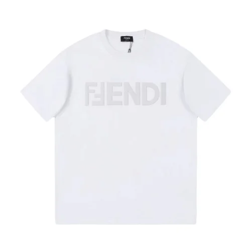Футболка Fendi The Text Logo Is Large "White"