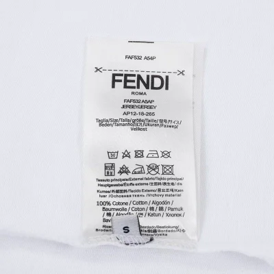Футболка Fendi The Text Logo Is Large "White" фото № 4