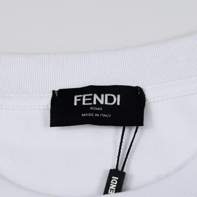 Футболка Fendi The Text Logo Is Large "White" фото № 7