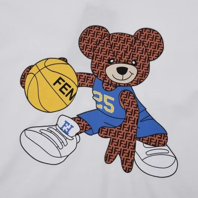 Футболка Fendi Bear Basketball Player "White" фото № 6 Футболка Fendi Bear Basketball Player "White" фото № 6