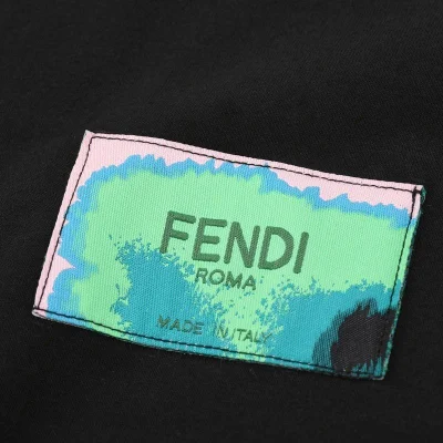 Футболка Fendi With Bright Insert And Text Logo "Black" фото № 2 Футболка Fendi With Bright Insert And Text Logo "Black" фото № 2