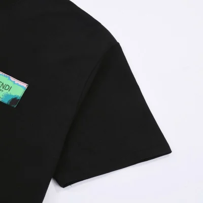 Футболка Fendi With Bright Insert And Text Logo "Black" фото № 5 Футболка Fendi With Bright Insert And Text Logo "Black" фото № 5
