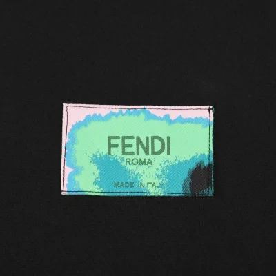 Футболка Fendi With Bright Insert And Text Logo "Black" фото № 7 Футболка Fendi With Bright Insert And Text Logo "Black" фото № 7