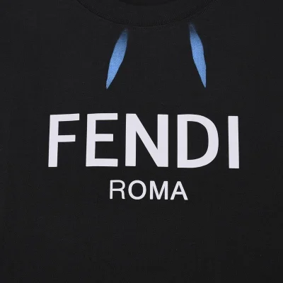 Футболка Fendi With Petals On The Edge "Black" фото № 6