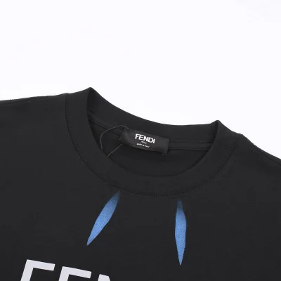 Футболка Fendi With Petals On The Edge "Black" фото № 7
