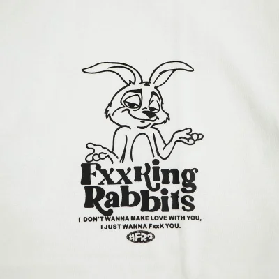 Футболка FR2 Smiling Rabbit "White" фото № 4