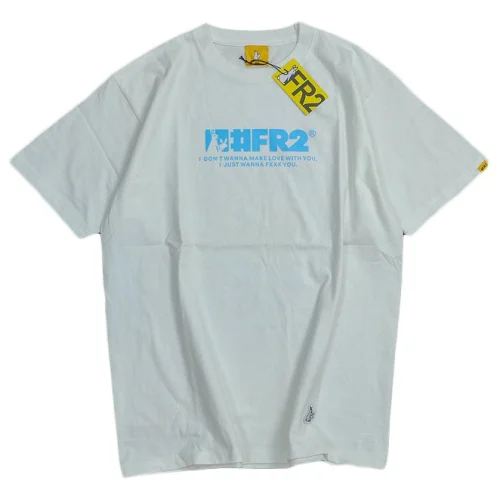 Футболка FR2 Print Two Rabbits In Square And Logo Front "White"