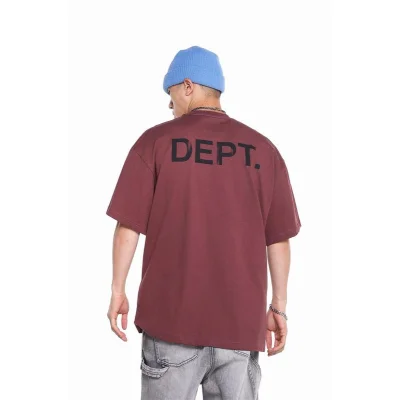 Футболка Gallery Dept Oval Print "Dark Red" фото № 7