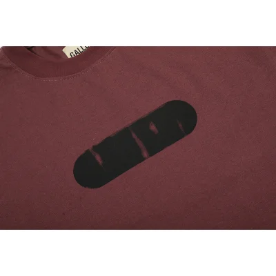 Футболка Gallery Dept Oval Print "Dark Red" фото № 4