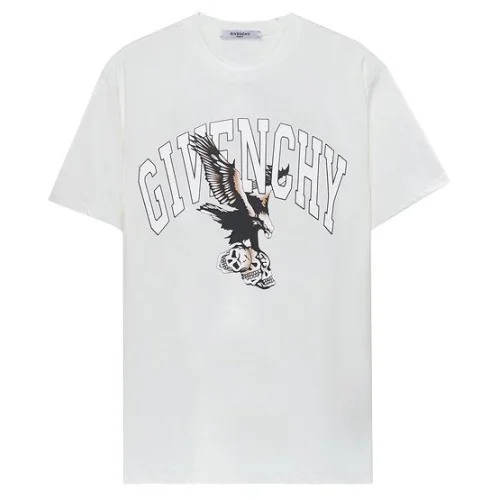 Футболка Givenchy An Eagle Carrying Skulls "White"