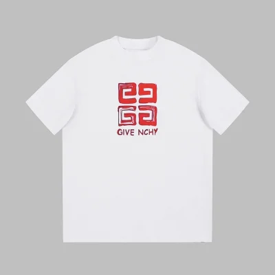 Футболка Givenchy Big Red Logo "White" фото № 3