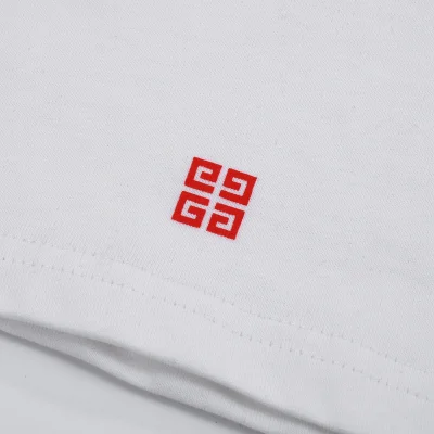 Футболка Givenchy Big Red Logo "White" фото № 4