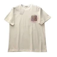 Футболка Givenchy Logo With Splashes Of Paint "White"