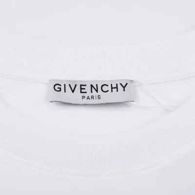 Футболка Givenchy With Blue Text Logo "White" фото № 4