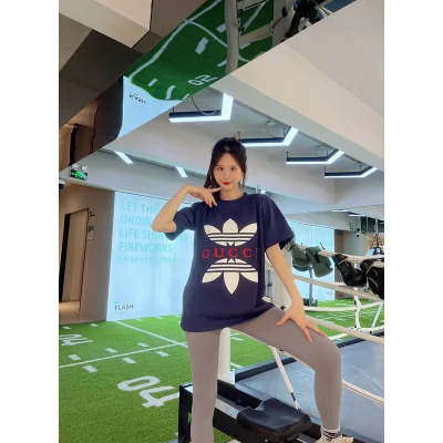 Футболка Gucci X Adidas Reflection "Blue" фото № 3