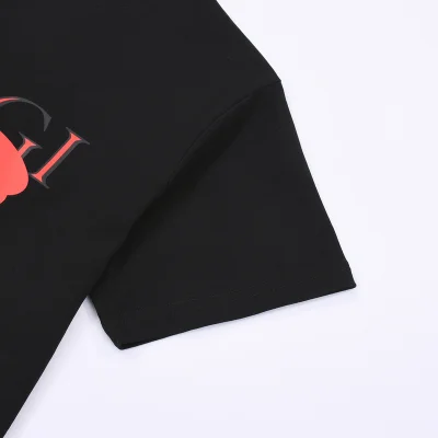Футболка Gucci Red Tulips "Black" фото № 3