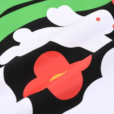 Футболка Gucci Red Tulips "Black" фото № 5