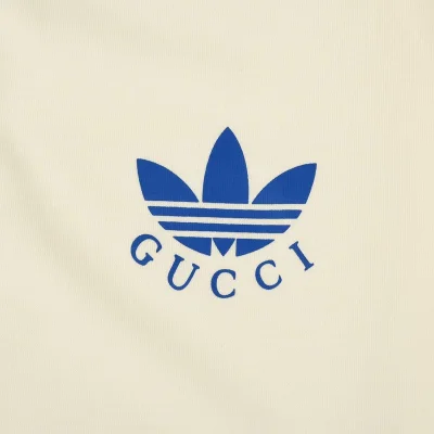 Футболка Gucci Logo Adidas "Cream" фото № 4