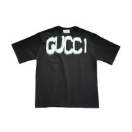 Футболка Gucci X Balenciaga Logo Paint "Black"
