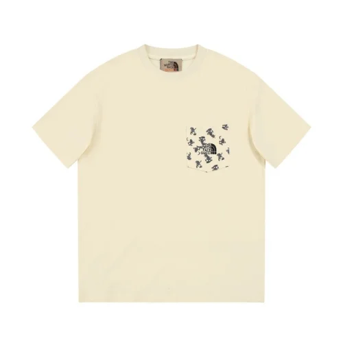 Футболка Gucci X The North Face Pocket With Print "Cream"