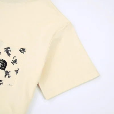 Футболка Gucci X The North Face Pocket With Print "Cream" фото № 5