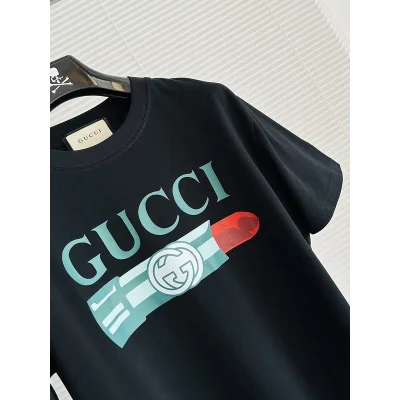 Футболка Gucci Lipstick "Black" фото № 2