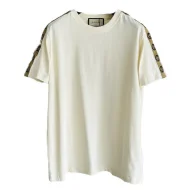 Футболка Gucci With A Logo Stripe On The Sleeves "Cream"