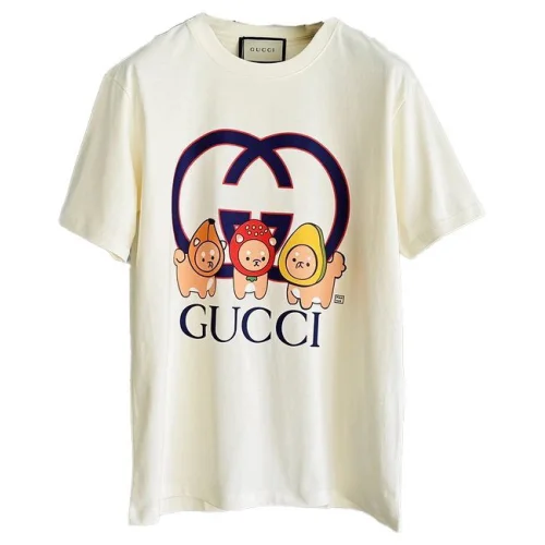 Футболка Gucci Animals With Fruit Print "Cream"