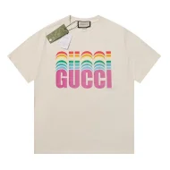Футболка Gucci Logo With Colored Layers "Cream"