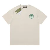 Футболка Gucci With Small Green Logo "Cream"
