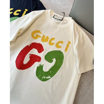 Футболка Gucci With Multi-Colored Text Logo "Cream" фото № 4 Футболка Gucci With Multi-Colored Text Logo "Cream" фото № 4