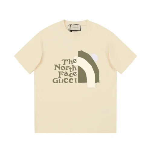 Футболка Gucci X The North Face Big Logo Brand "Beige"
