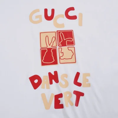 Футболка Gucci With An Inscription In French "White" фото № 4