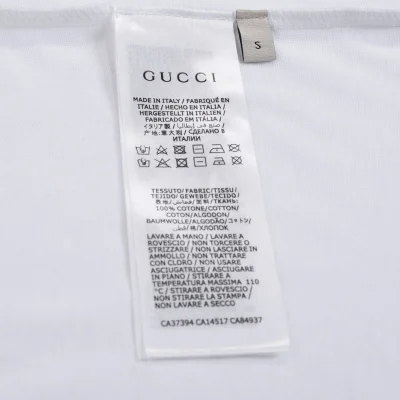 Футболка Gucci With An Inscription In French "White" фото № 6