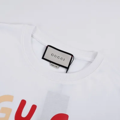 Футболка Gucci With An Inscription In French "White" фото № 5