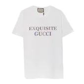 Футболка Gucci Exquisite Shining Inscription "White"