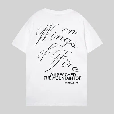 Футболка Hellstar Front Inscription The Path To Paradise Begins In Hell "White" фото № 2