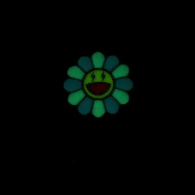 Футболка JBalvin Flower With Blue Petals "Black" фото № 8