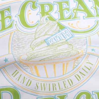 Футболка Kith Ice Cream Parlor "White/Green" фото № 5